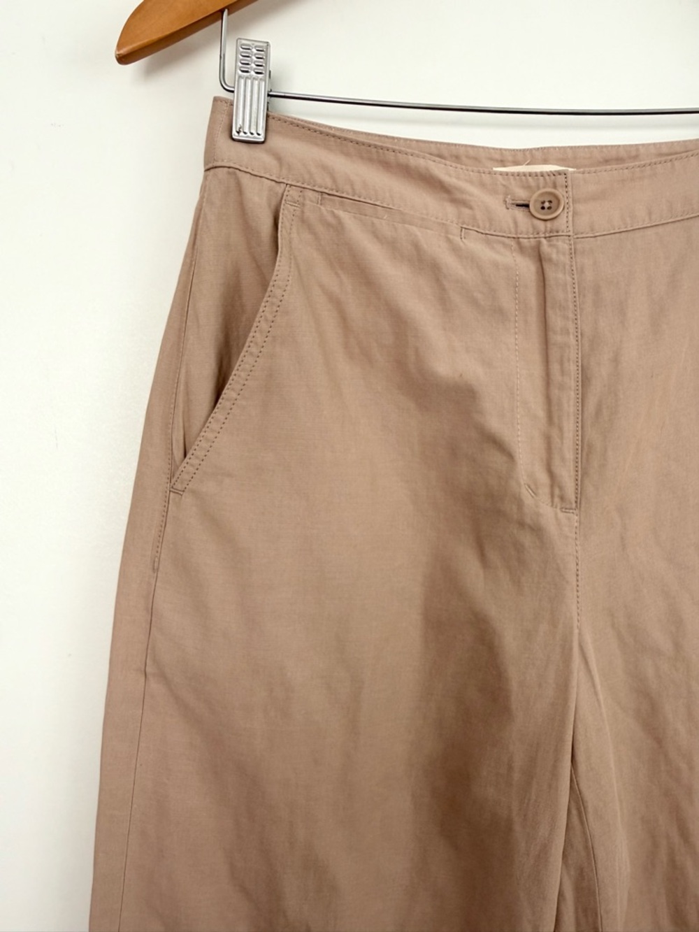 Eileen Fisher Organic Cotton Steel Wide-Leg Pant - Picture 3 of 10
